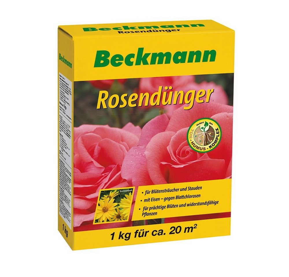 Beckmann IM GARTEN Blumendünger Rosendünger 1 kg Staudendünger Blütenstrauchdünger von Beckmann IM GARTEN