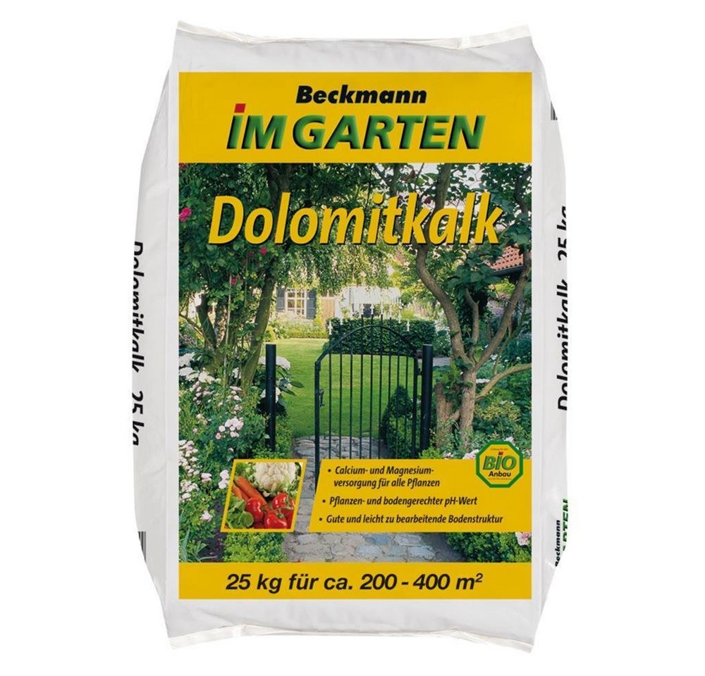 Beckmann IM GARTEN Gartendünger Dolomitkalk 25 kg Magnesiumkalk Naturkalk Rasenkalk Gartenkalk von Beckmann IM GARTEN