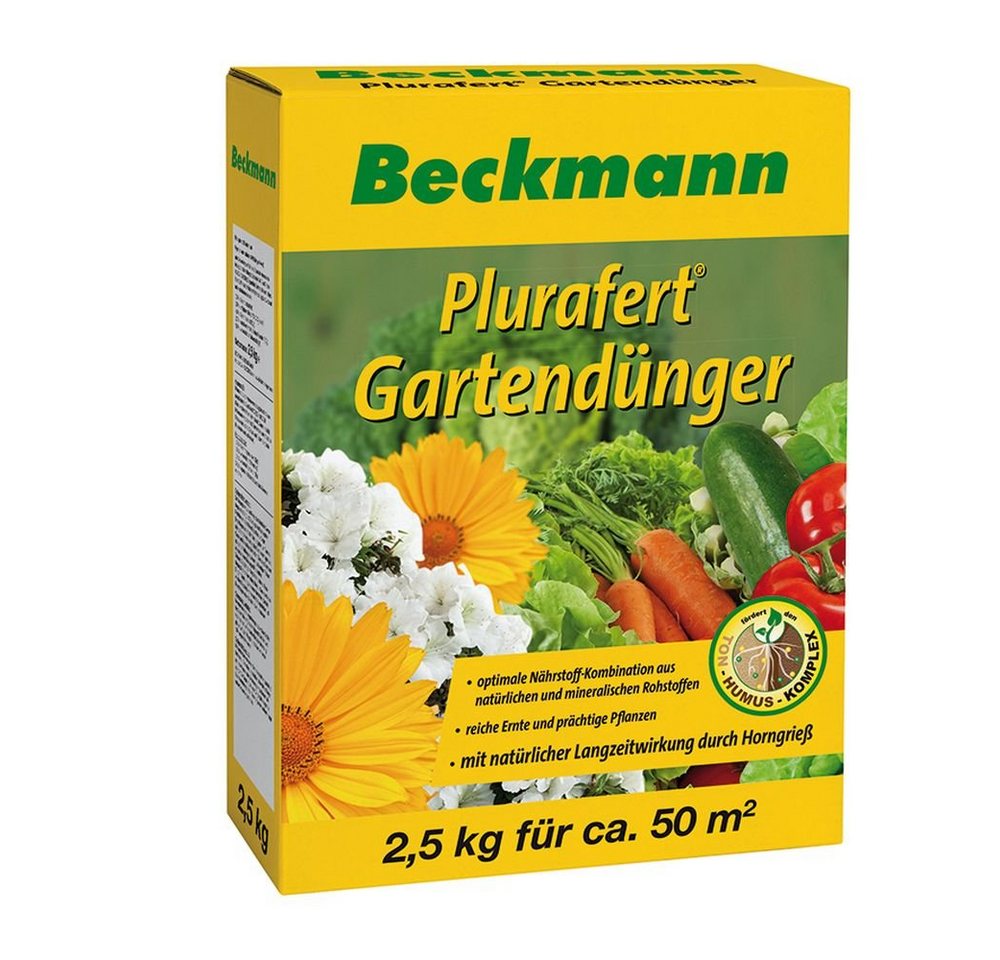 Beckmann IM GARTEN Gartendünger Plurafert® Universaldünger Volldünger 2,5 kg Karton von Beckmann IM GARTEN
