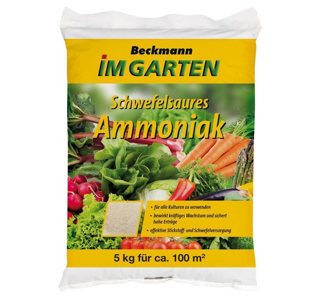 Beckmann IM GARTEN Gartendünger Schwefelsaures Ammoniak 5 kg Beutel Ammoniumsulfat von Beckmann IM GARTEN