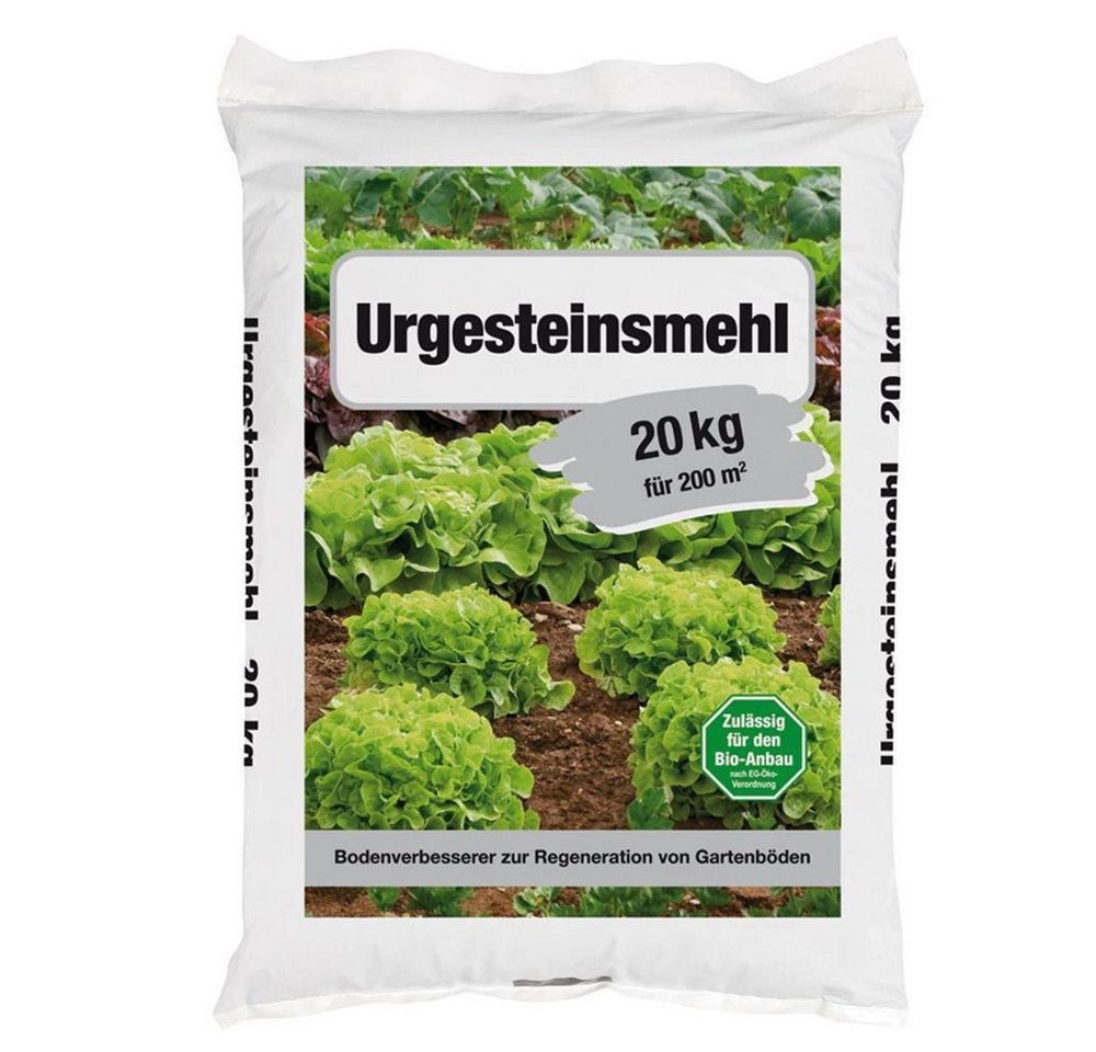 Beckmann IM GARTEN Gartendünger Urgesteinsmehl 20 kg Sack Bodenhilfsstoff Bodenverbesserer von Beckmann IM GARTEN