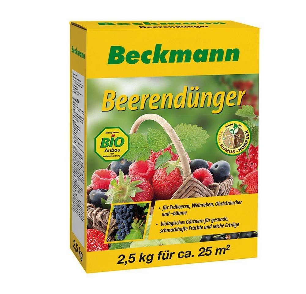 Beckmann IM GARTEN Obstdünger Beerendünger Früchtedünger Obstdünger 2,5 kg Karton von Beckmann IM GARTEN