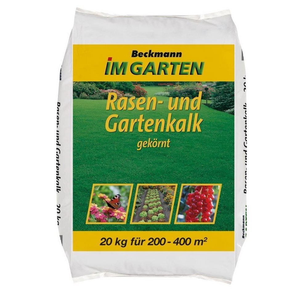 Beckmann IM GARTEN Rasendünger Rasenkalk Gartenkalk 20 kg Sack Bodenhilfsstoff Bodenverbesserer von Beckmann IM GARTEN