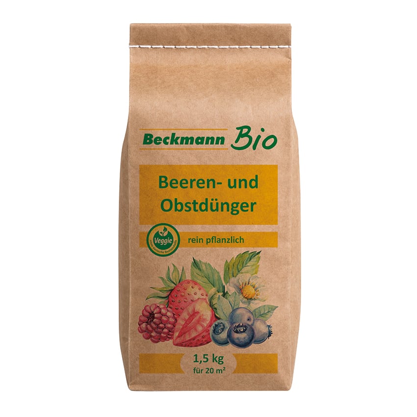 Bio Beeren- und Obstdünger 1,5kg Papierbeutel von Beckmann & Brehm