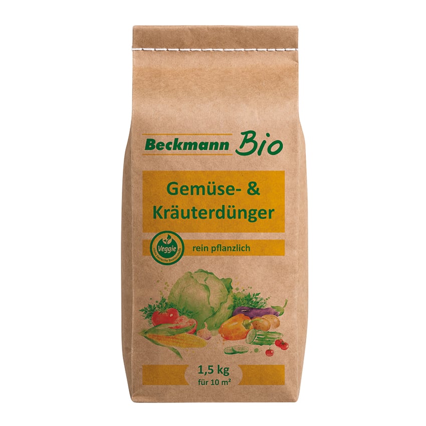 Bio Gemüse- und Kräuterdünger 1,5kg Papierbeutel von Beckmann & Brehm
