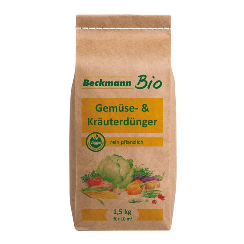 Bio Gemüse- und Kräuterdünger 1,5kg Papierbeutel Bio Gemüse- und Kräuterdünger 1,5kg Papierbeutel von Beckmann & Brehm