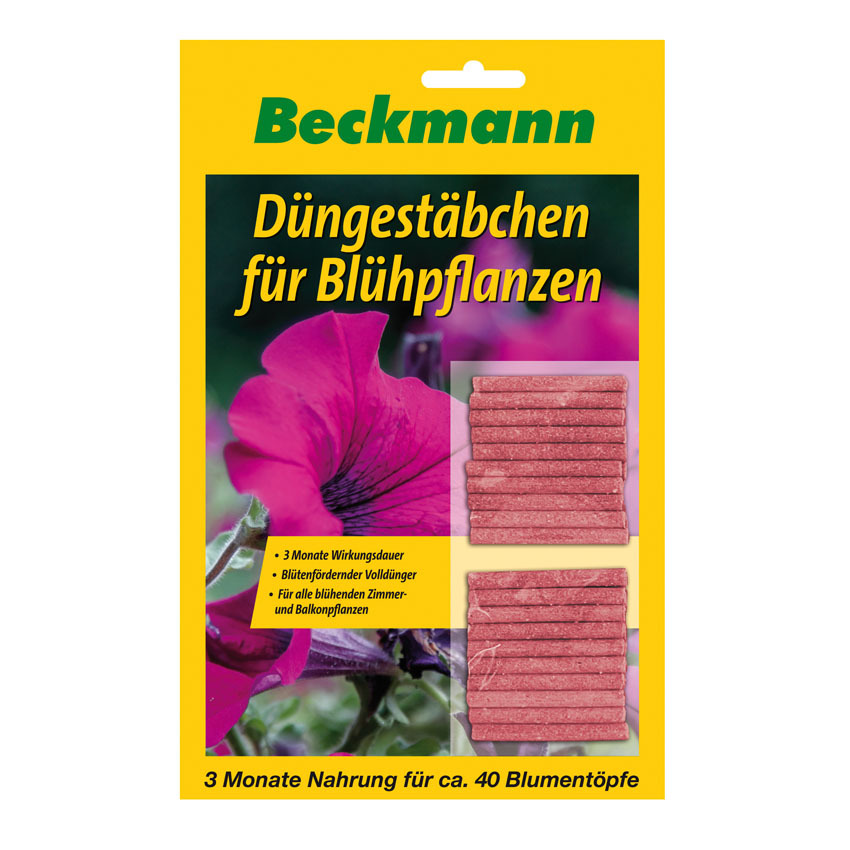 Düngestäbchen für Blühpflanzen 40er von Beckmann & Brehm