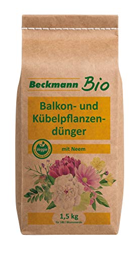 Beckmann 10355 Balkon-u. Kübelpflanzendünger 6+2+5, 1,5 kg von Beckmann