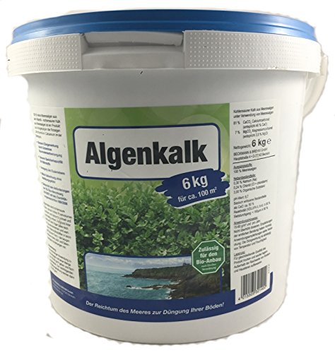 Algenkalk 6kg Buchsbaumretter - Zulässig für den Bio-Anbau - Buchsbaum Kur - Feines Pulver - Gartenkalk als Buchsbaumdünger - Buxus von Beckmann