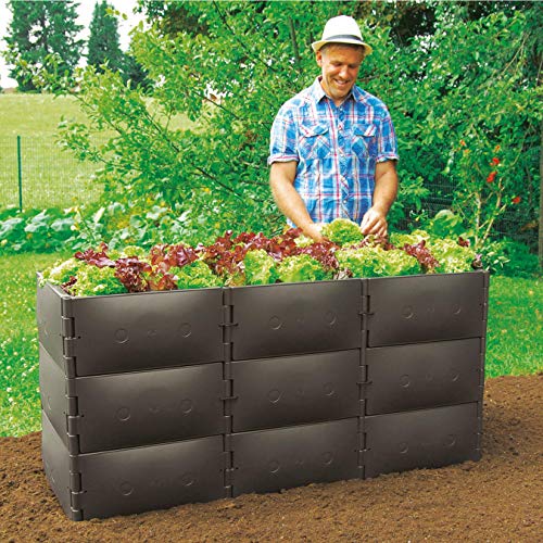 Beckmann BMS Variables Hochbeet Grundgröße 3 Höhe 75 cm Braun von Beckmann