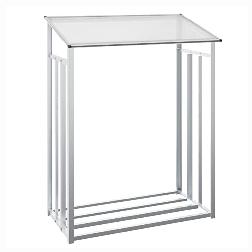 Beckmann KHLG Kaminholz-Lager Größe 1 128 x 69 x 162 cm Aluminium natur von Beckmann