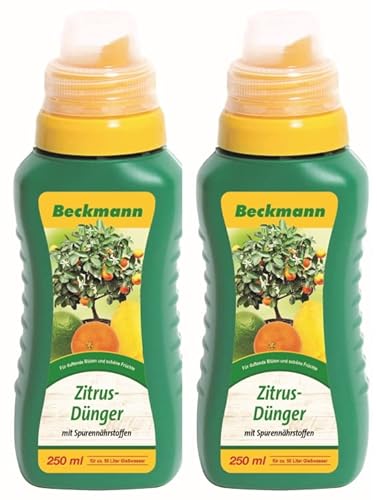 Beckmann Zitrus Dünger Sparpack 2 x 250 ml + gratis 20g Kressesamen Sprint von Beckmann