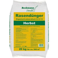 Beckmann - profi Rasendünger Herbst 6+3+13 20 kg Herbstrasendünger von Beckmann