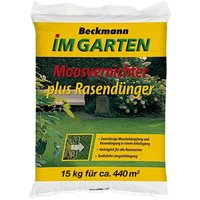 Moosvernichter plus Rasendünger 15 kg Langzeitdünger Moosbekämpfung - Beckmann von Beckmann