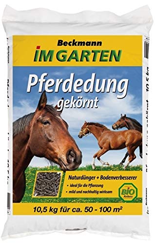 Pferdedung Biodünger Pferdemist Gartendünger gekörnt 10,5 kg von Beckmann
