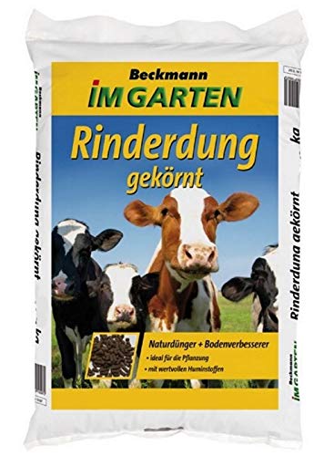 Rinderdung Naturdünger Gartendünger gekörnt 25 kg für ca. 150 m² von Beckmann