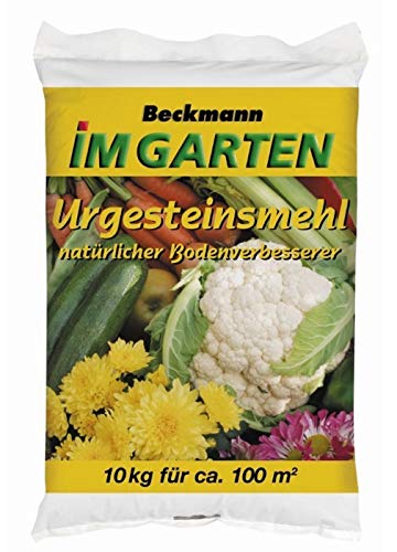 Urgesteinsmehl Bodenhilfsstoff Bodenverbesserer Beckmann 10 kg für ca. 100 m² von Beckmann