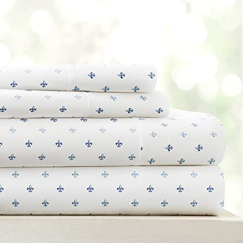 Becky Cameron Bettwäsche-Set Queen Navy von Linen Market