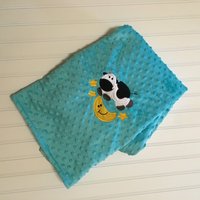 Nursery Rhyme Minky Decke Kuh Hey Diddle von BeckyBeeEmbroidery