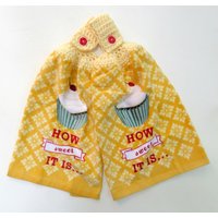 How Sweet It Is Häkeltop Küchenhandtuch 2Er Set von Beckystowels