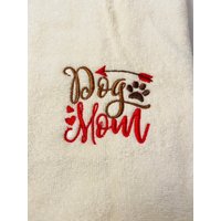 Hundemama Besticktes Handtuch von Beckystowels