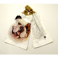 stier Hund Häkeldecke Top Leinen Küche Handtuch 2Er Set stier Hund Häkeldecke Top Leinen Küche Handtuch 2Er Set von Beckystowels