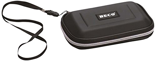 BECO NDS-Box, für tragbare NDS-Spielekonsolen, innen schwarzes Mesh-Material für Zubehör, mit 2 elastischen Gummibändern als Halterung für die Konsole und 2 weiteren Gummibändern zur Halterung des Deckels und Kratzschutz, Material: EVA, Farbe: Schwarz von Beco