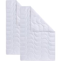Beco Kunstfaserbettdecke "Bettdecken-Set Rügen, 135x200 oder 155x220 cm, Sommer oder Winter", leicht, Füllung Polyester, Bezug Microfaser, (2 St.), Bettdecke im 2-tlg. Spar-Set von Beco
