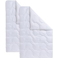 Beco Kunstfaserbettdecke "Bettdecken-Set Rügen, 135x200 oder 155x220 cm, Sommer oder Winter", warm, Füllung Polyester, Bezug Microfaser, (2 St.), Bettdecke im 2-tlg. Spar-Set von Beco