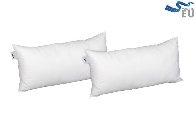 Beco Microfaserkissen MF 50 glatt, Füllung: Klimafaser, Bezug: Microfaser, Spar-Set, 2-tlg Kissen-Set, Kissen Set in 4 Größen von Beco
