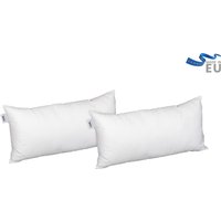 Beco Microfaserkissen "MF 50 glatt" Füllung: Klimafaser Bezug: Microfaser Spar-Set, 2-tlg Kissen-Set, 2 Stk. tlg. Kissen Set in 4 Größen von Beco