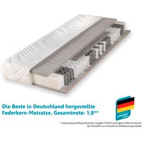 Beco Taschenfederkernmatratze "Maxima Plus, Matratze in 90x200 und vielen weiteren Größen erhältlich", 22 cm hoch, (1 St.), Matratze, 7 Zonen, 90x200 cm in H3 von Stiftung Warentest "GUT (1,8)" von Beco