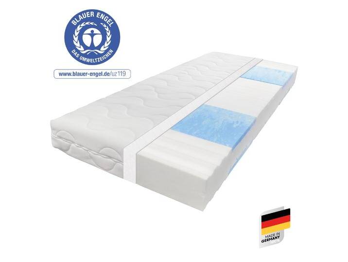 Kaltschaummatratze BECO Blue Vision, Matratze in 90x200 und vielen weiteren Größen erhältlich , weiß, B:100cm H:18cm L:200cm, Obermaterial: 100% Polyester, Matratzen, Blauer Engel-Auszeichnung, atmungsaktiv, ergonomische Körperanpassung Kaltschaummatratze BECO Blue Vision, Matratze in 90x200 und vielen weiteren Größen erhältlich , weiß, B:100cm H:18cm L:200cm, Obermaterial: 100% Polyester, Matratzen, Blauer Engel-Auszeichnung, atmungsaktiv, ergonomische Körperanpassung von Beco
