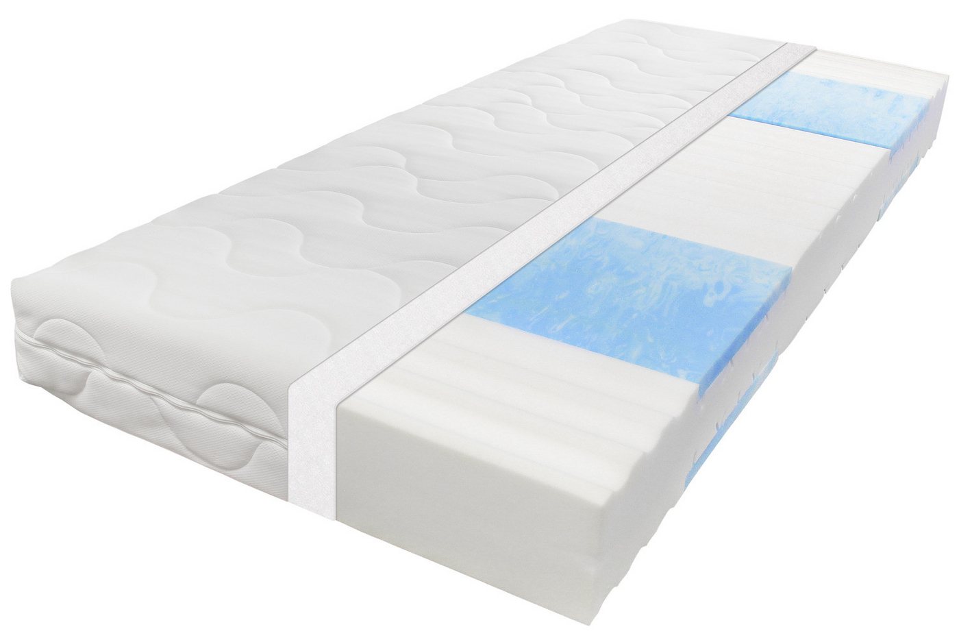 Kaltschaummatratze Blue Vision, 7 Zonen Matratze ergonomisch, Beco, (H4), Matratze 80x200 cm, hergestellt in Deutschland, 19cm hoch von Beco