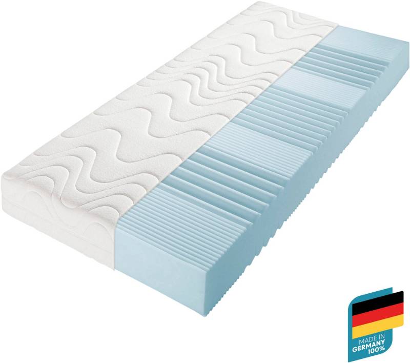 Komfortschaummatratze KS Luxus, Beco, 27 cm hoch, Wähle aus einem Polyester- oder einem natürlichen Baumwollbezug! von Beco