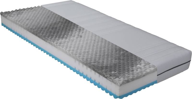 Komfortschaummatratze Physio Cel, Matratze 90x200, 140x200 cm und weitere Größen, Beco, 22 cm hoch, Flexible Wendematratze, 7 Zonen, H2+H3 oder H3+H4, atmungsaktiv von Beco