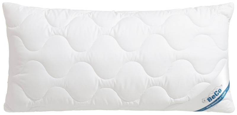 Beco Kopfkissen EcoWell, Füllung: Polyester, Bezug: Bio-Baumwolle oder Microfaser-Feinbatist samtweich, Rückenschläfer, Seitenschläfer, Kissen in den Größen 40x80 cm und 80x80 cm erhältlich! von Beco
