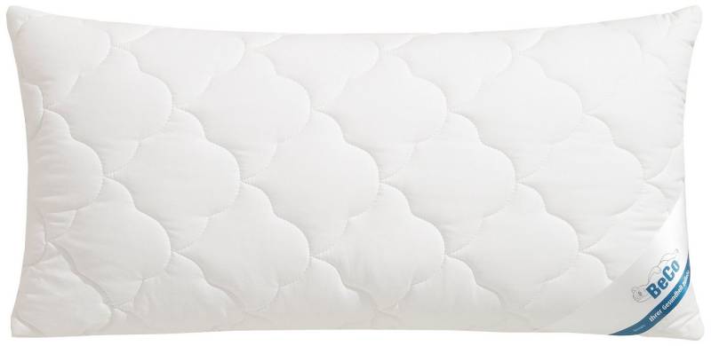 Beco Kopfkissen EcoWell, Füllung: Polyester, Bezug: Bio-Baumwolle oder Microfaser-Feinbatist samtweich, Rückenschläfer, Seitenschläfer, Kissen in den Größen 40x80 cm und 80x80 cm erhältlich! von Beco