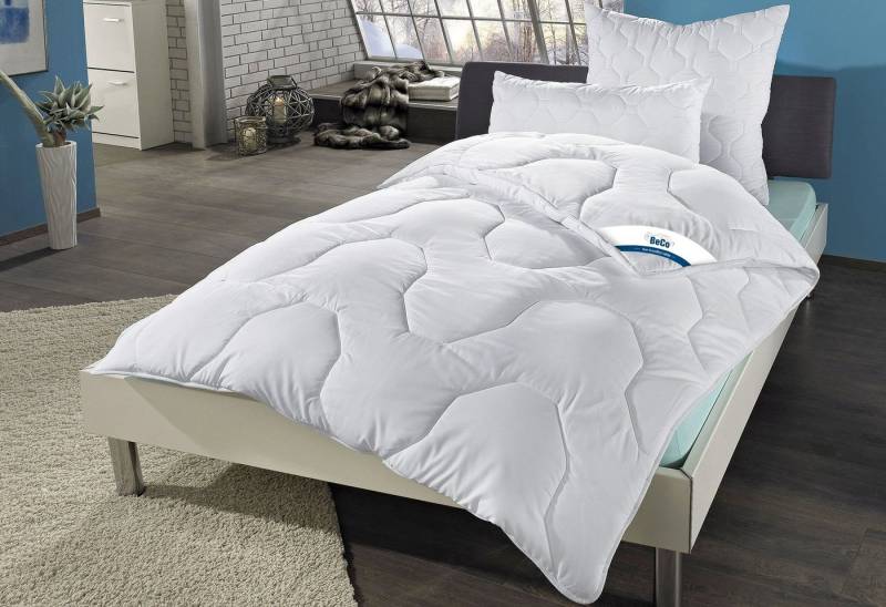 Beco Kunstfaserbettdecke Gregor, Bettdecken für Sommer und Winter, Ganzjahresdecke, Füllung: Polyester, Bezug: Polyester, Bettdecke 135x200cm, allergiker geeignet (Hausstauballergiker) von Beco