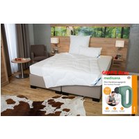Beco Microfaserbettdecke "Bettdecke Royal Soft Duo, Bettdecken mit Handmassagegerät GRATIS dazu", leicht, Füllung Polyester, Bezug Microfaser, (1 St.), Bettdecke 135x200 cm, 155x220 cm, exzellente Klimaeigenschaften von Beco