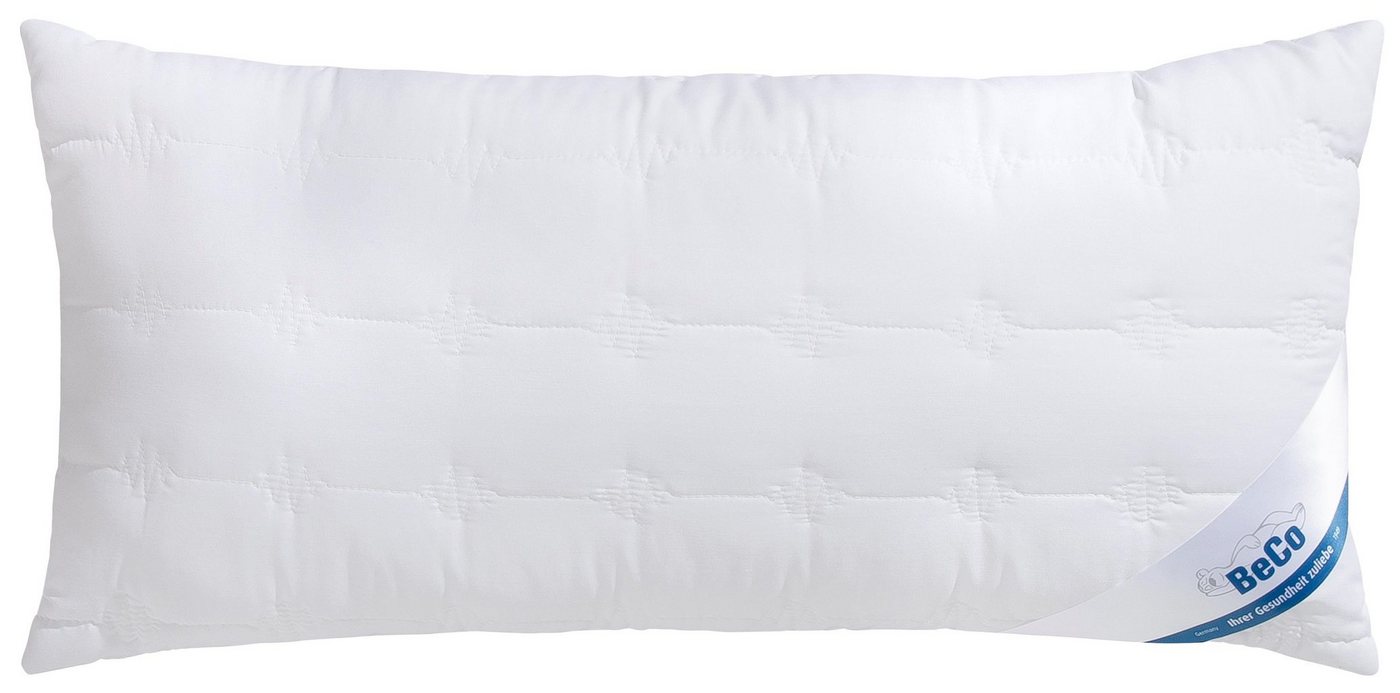 Microfaserkissen Kopfkissen Medibett Cotton Soft, in 40x80 oder 80x80 cm, Beco, Füllung: Faserbällchen, Bezug: Polyester & Baumwolle, Ideal für Allergiker geeignet (Hausstauballergiker) von Beco