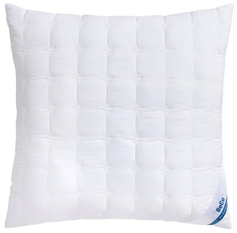Beco Microfaserkissen Kopfkissen Medibett Cotton Soft, in 40x80 oder 80x80 cm, Füllung: Faserbällchen, Bezug: Polyester & Baumwolle, Ideal für Allergiker geeignet (Hausstauballergiker) von Beco