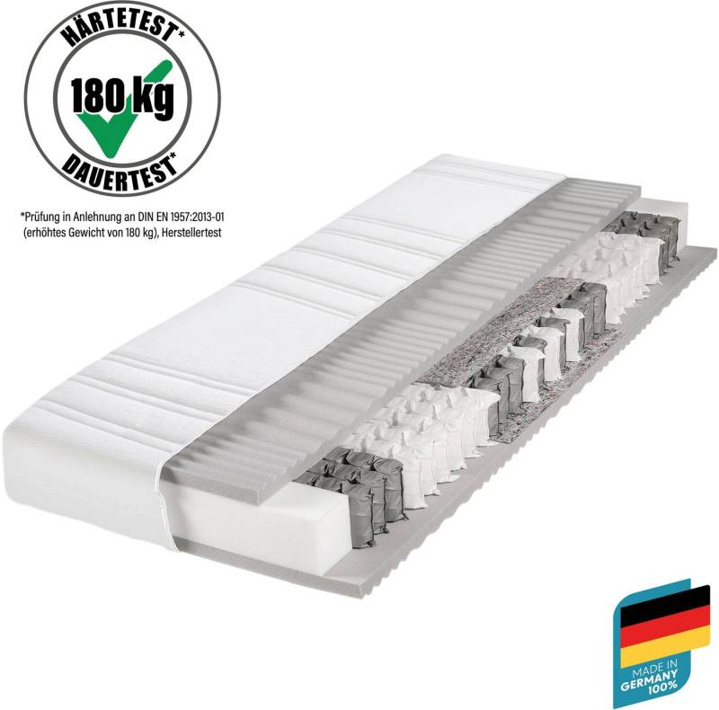 Taschenfederkernmatratze BodyMax, Beco, 22 cm hoch, komfortable Matratze in 90x200, 140x200 cm und weiteren Größen von Beco