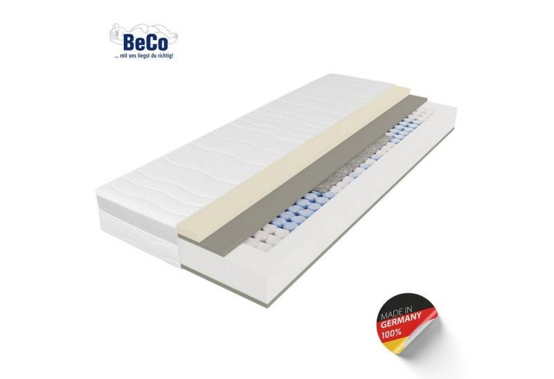 Taschenfederkernmatratze Feel Like Latex ONE TFK, Matratze 90x200 cm, 140x200 cm und mehr, Beco, 21 cm hoch, Punktelastische Matratze mit stabilem Federkern, atmungsaktiv Taschenfederkernmatratze Feel Like Latex ONE TFK, Matratze 90x200 cm, 140x200 cm und mehr, Beco, 21 cm hoch, Punktelastische Matratze mit stabilem Federkern, atmungsaktiv von Beco