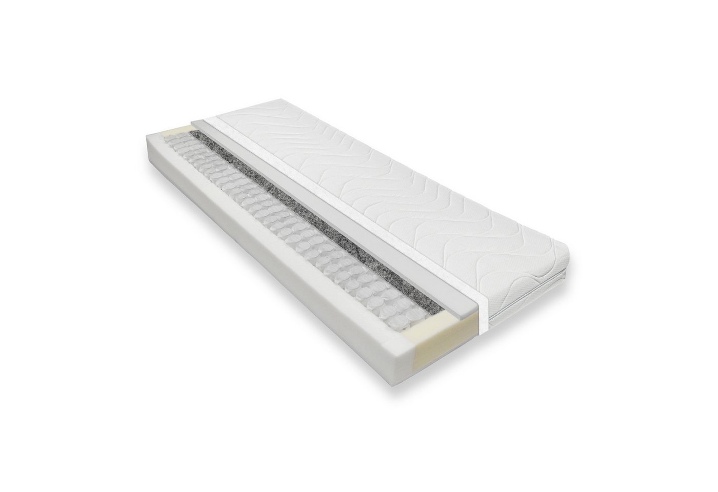 Taschenfederkernmatratze Flexa 500 mittelfest, WBS Matratzen GmbH, 18 cm hoch, 100 TAGE PROBESCHLAFEN, 80x200, Versand 0€ von WBS Matratzen GmbH