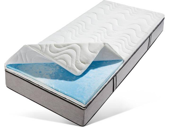 Topper BECO Greenfirst Soft , weiß, B:100cm H:8cm L:200cm, Gelschaum, Topper, Topper in 90x200 cm und diversen Größen, Matratzentopper mit Gelschaum von Beco