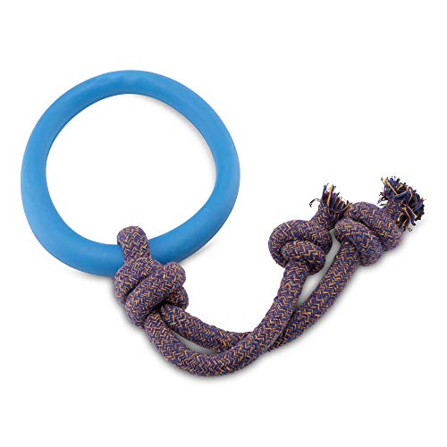 Beco Pet RHRS-002 Hoop on a Rope Ring mit Seil, S, blau von Beco
