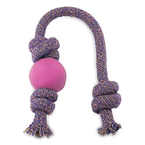 BecoThings Spielball mit Seil, 30 cm, rosa von Beco