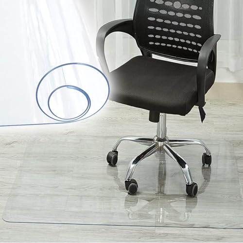 Bürostuhlmatte für Hartholzböden, 30 x 30 cm/75 x 120 cm/180 x 200 cm, PVC-Tischschutz, Bodenschutzmatte, 1 mm, transparente Matten für Arbeitszimmer, Schreibtisch/Küche/Möbel(Größe:30x50cm) von Becool fish