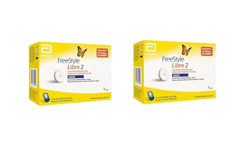 Abbott FreeStyle Libre 2 Sensor zur kontinuierlichen Überwachung der Glukose Blitzsystem zur Selbstüberwachung 2 Stück two pieces new + Becopa® Gutschein von Becopa